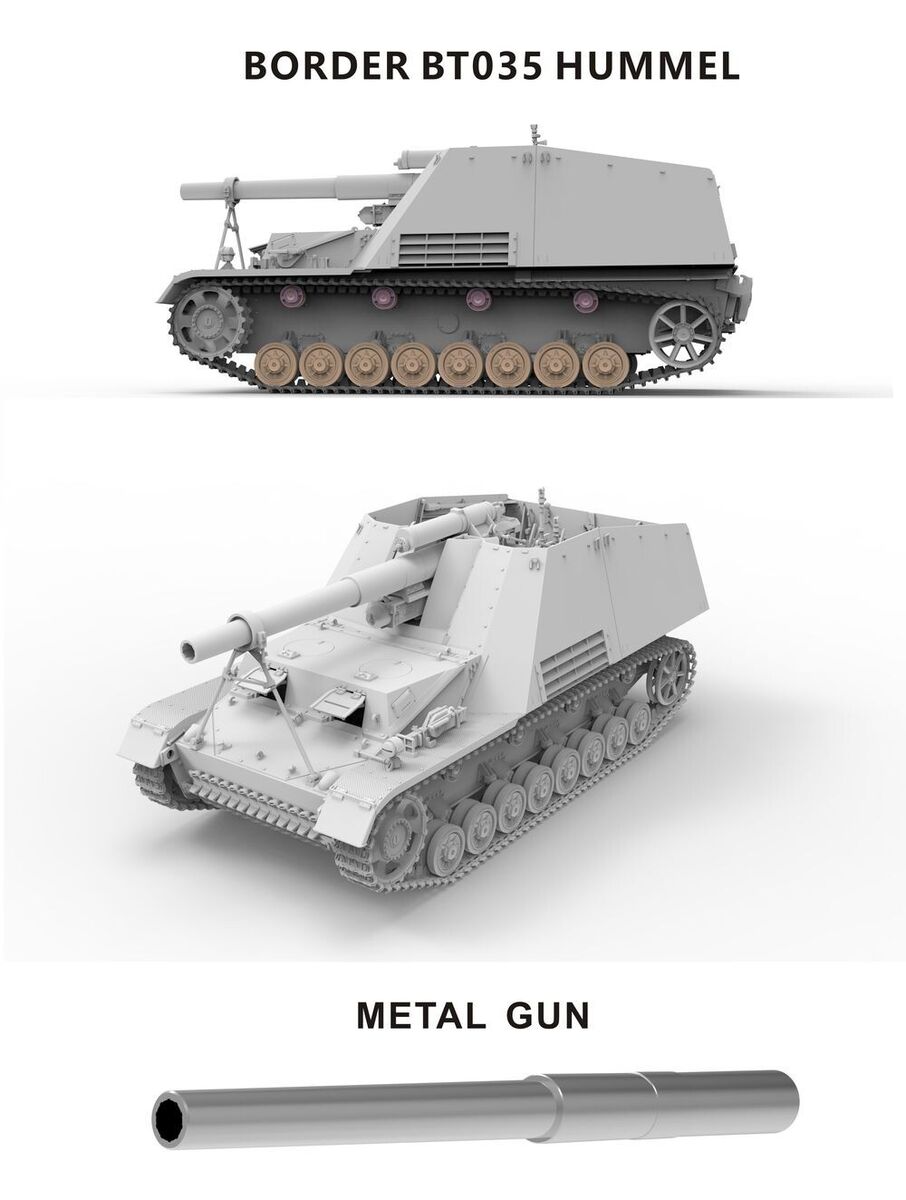 Border Model Hummel Late Production 15cm s.FH 18/1 Hummel Sd. Kfz. 165 1/35